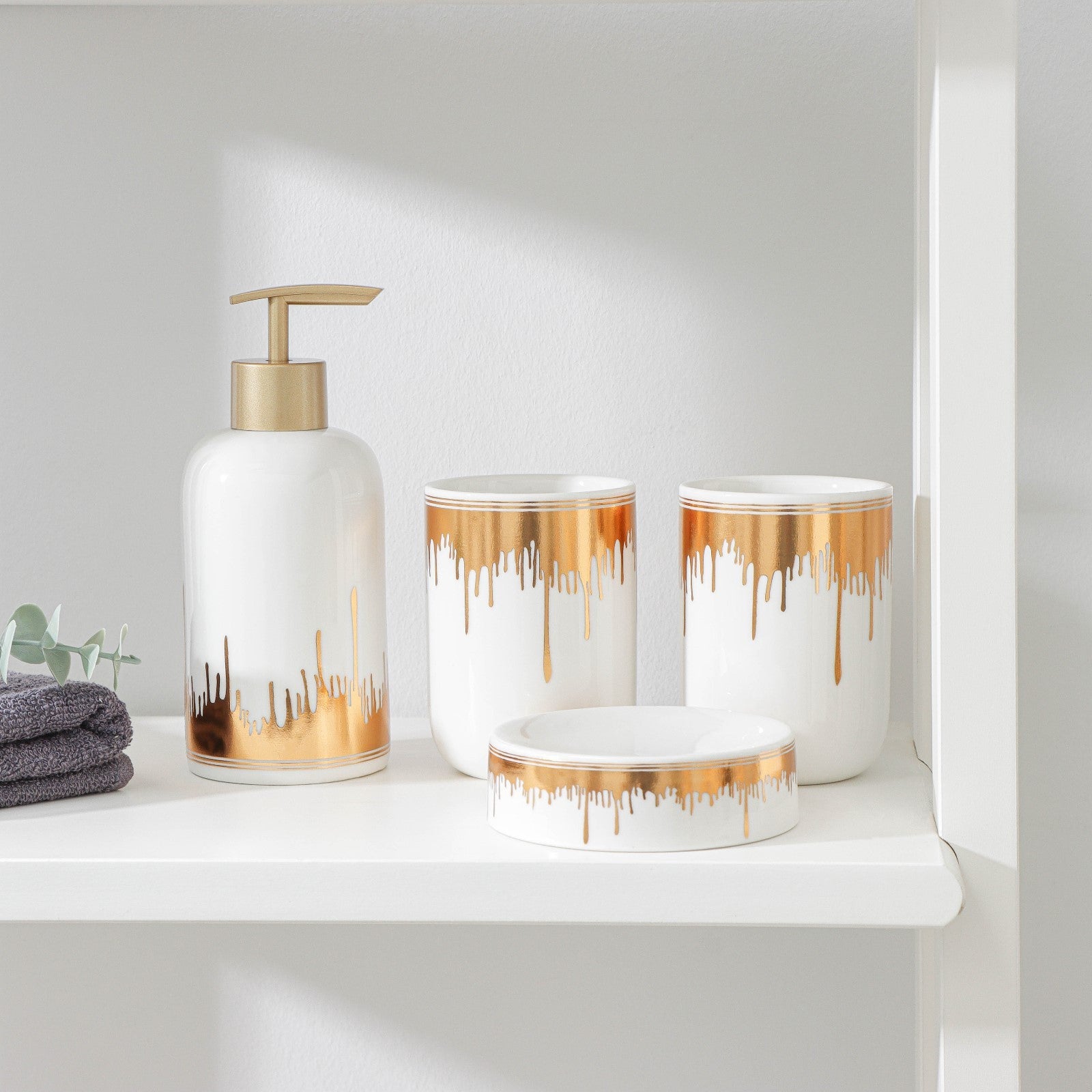 Golden Explosion Bathroom Set