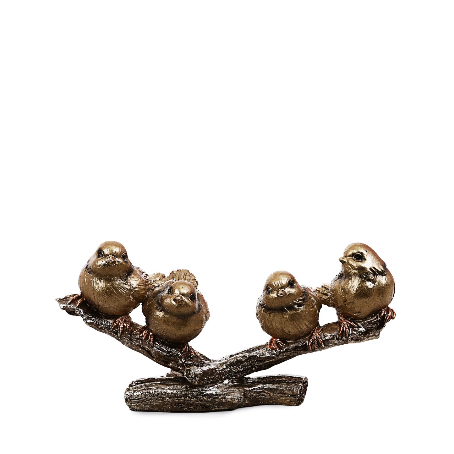 Golden 4 Sparrows Ornaments