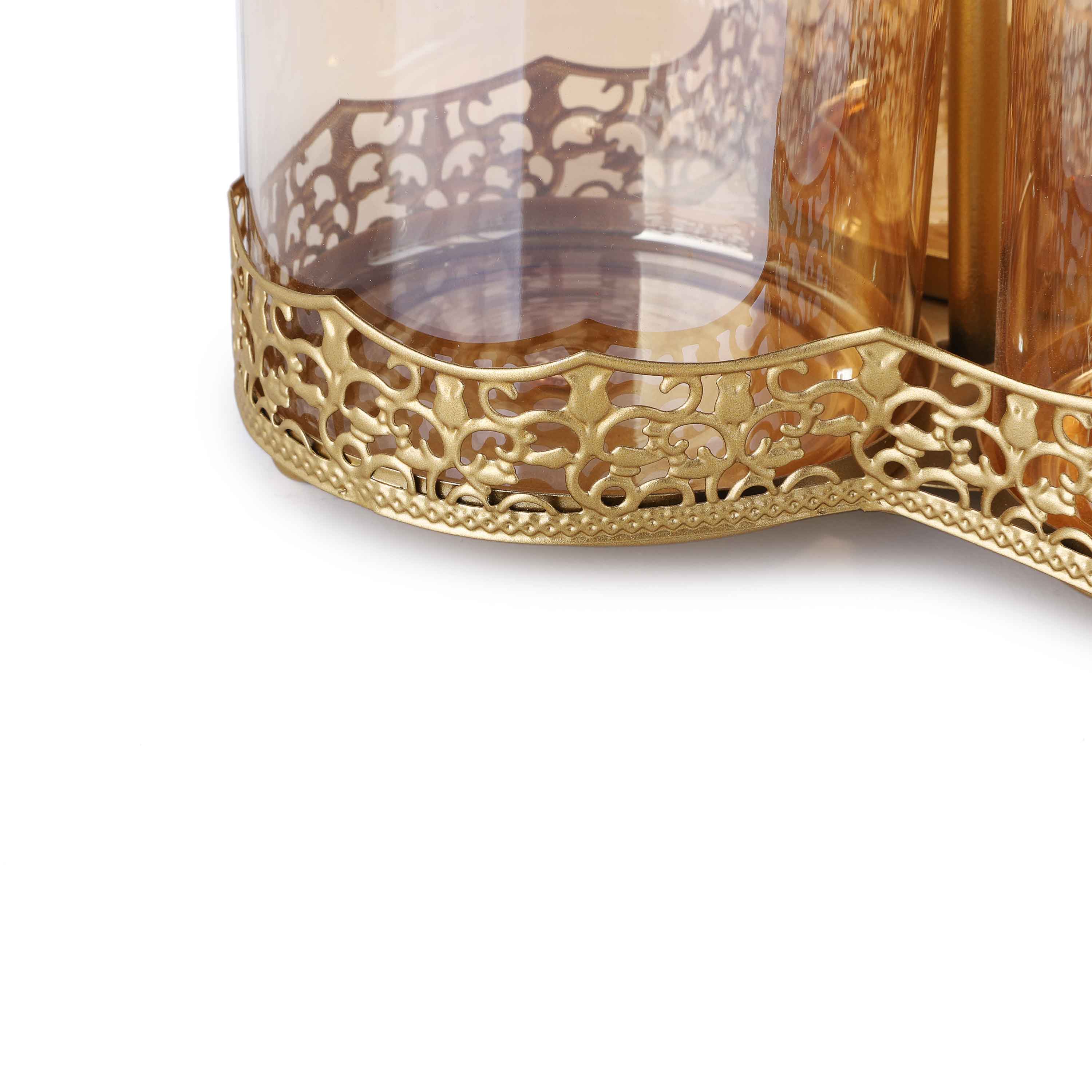 Engraved Glass Jars & Holder (2-P)