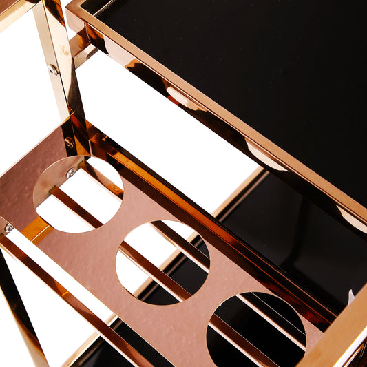 Rose Gold Tea Trolley