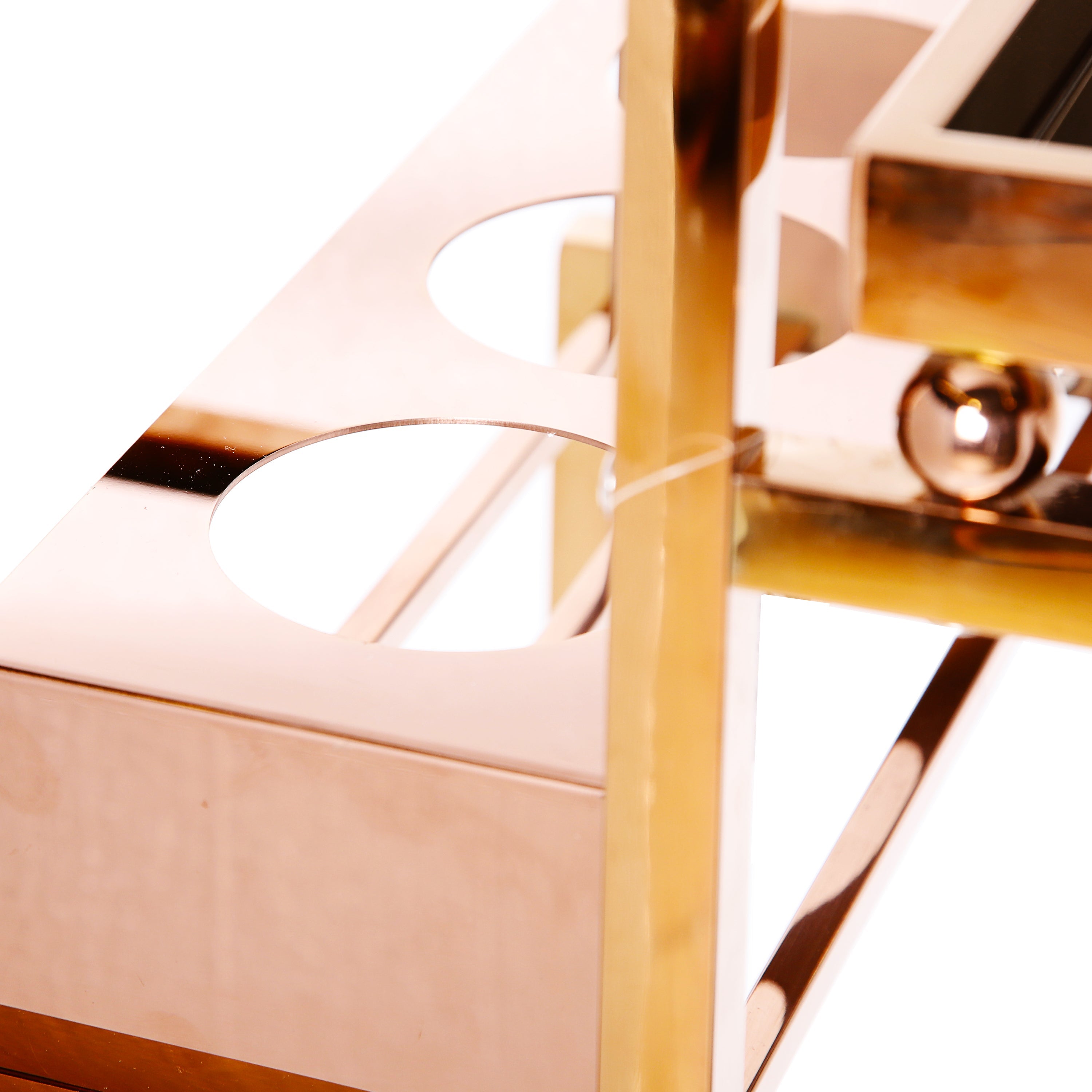 Rose Gold Tea Trolley