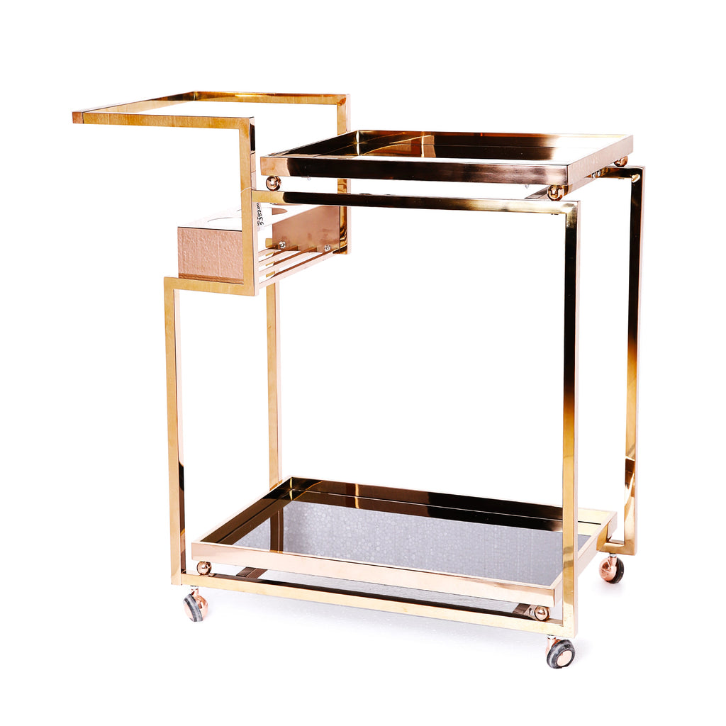 Rose Gold Tea Trolley