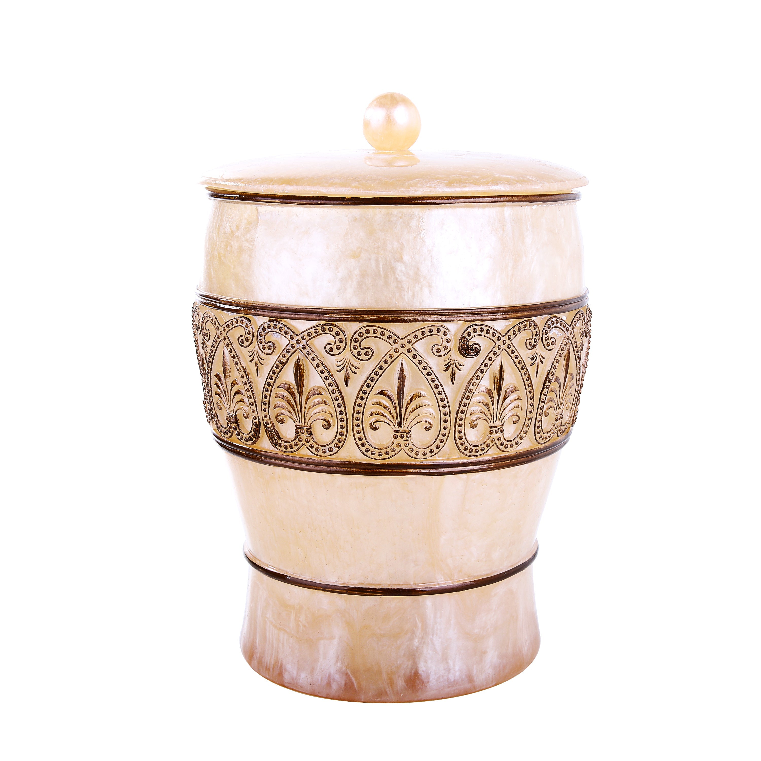 Shiny Embroidered Resin Bath Accessory