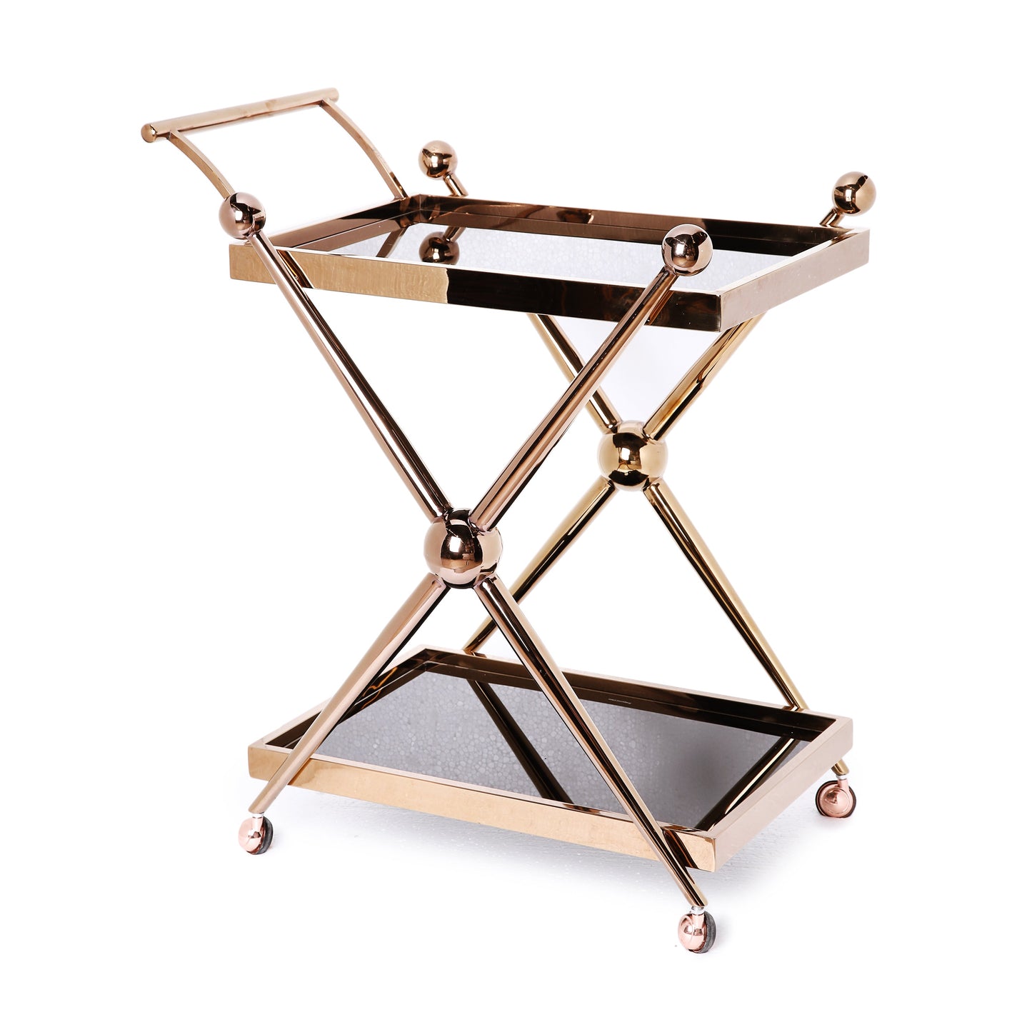 Rose Gold Formal Tea Trolley