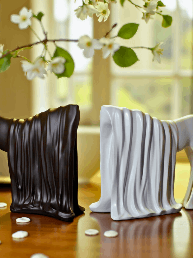 Draped Horse Sculpture