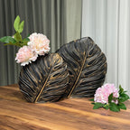 Vintage Leaf Vase II (Set Of 2)