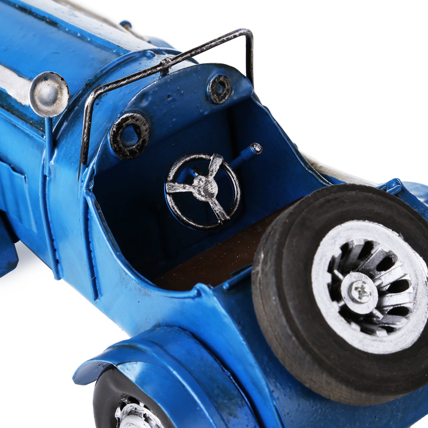 Blue Vintage Race Car