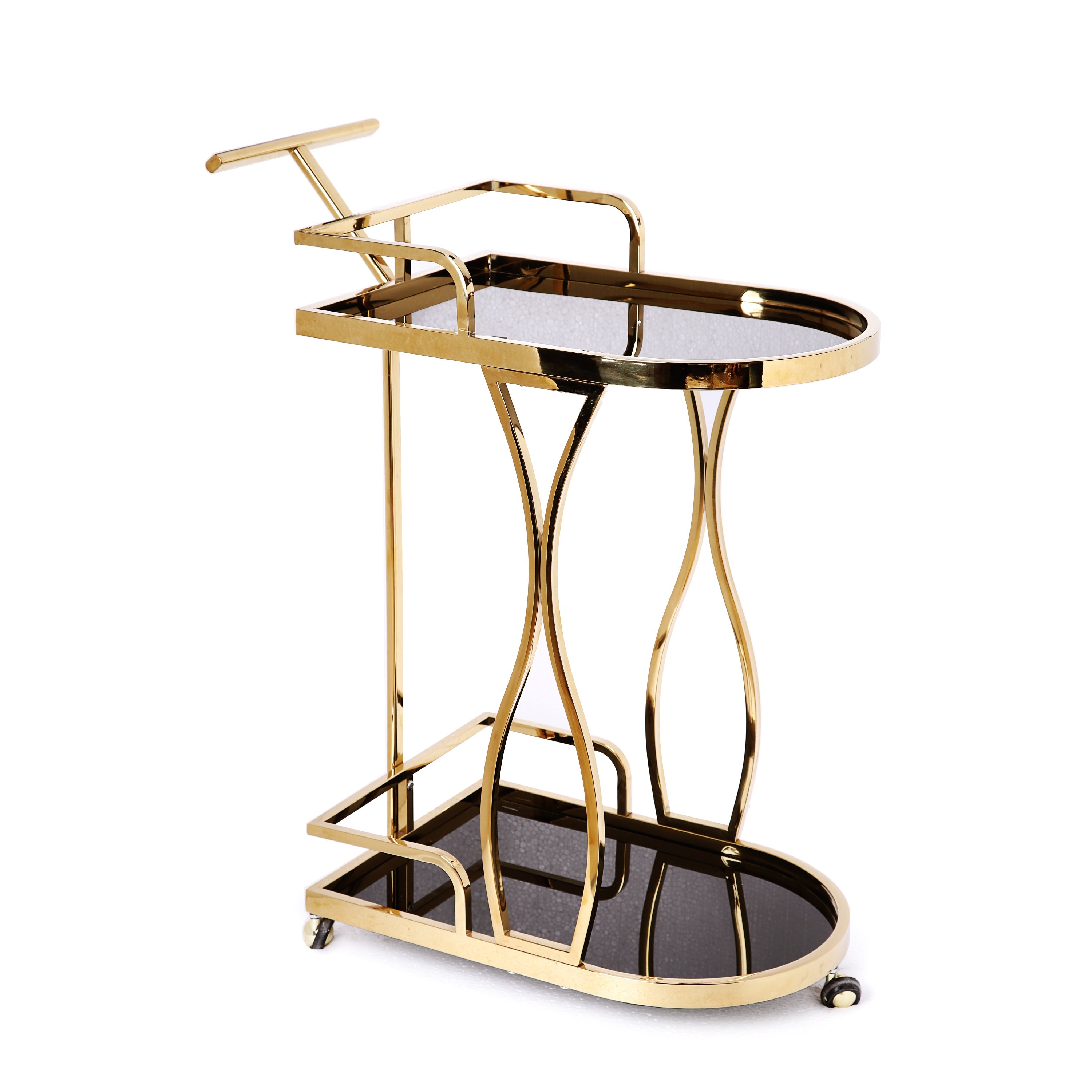 Golden Formal Bars Tea Trolley