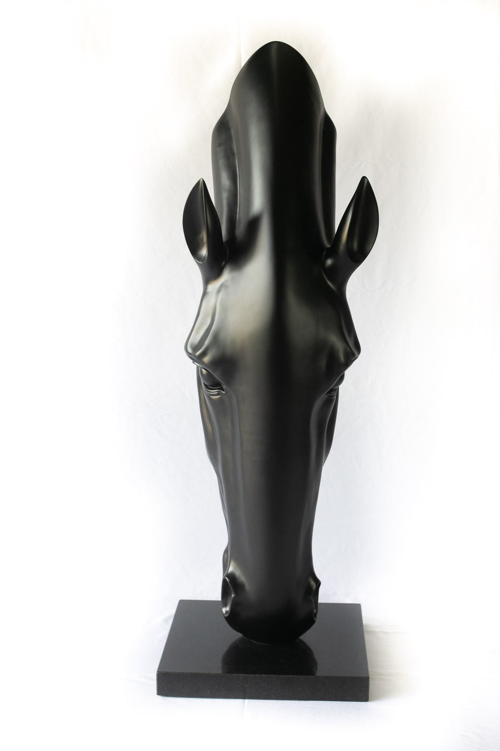Ebony Horse Head Sculpture