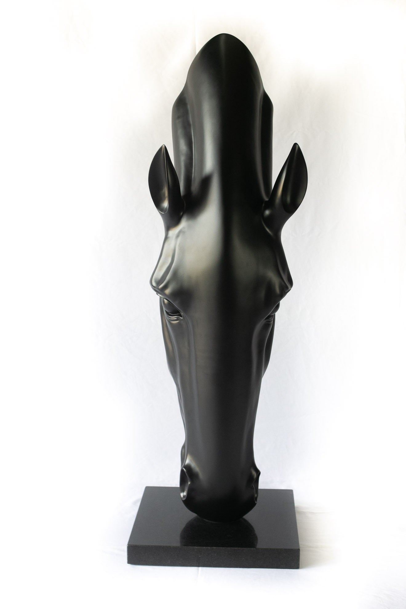 Ebony Horse Head Sculpture