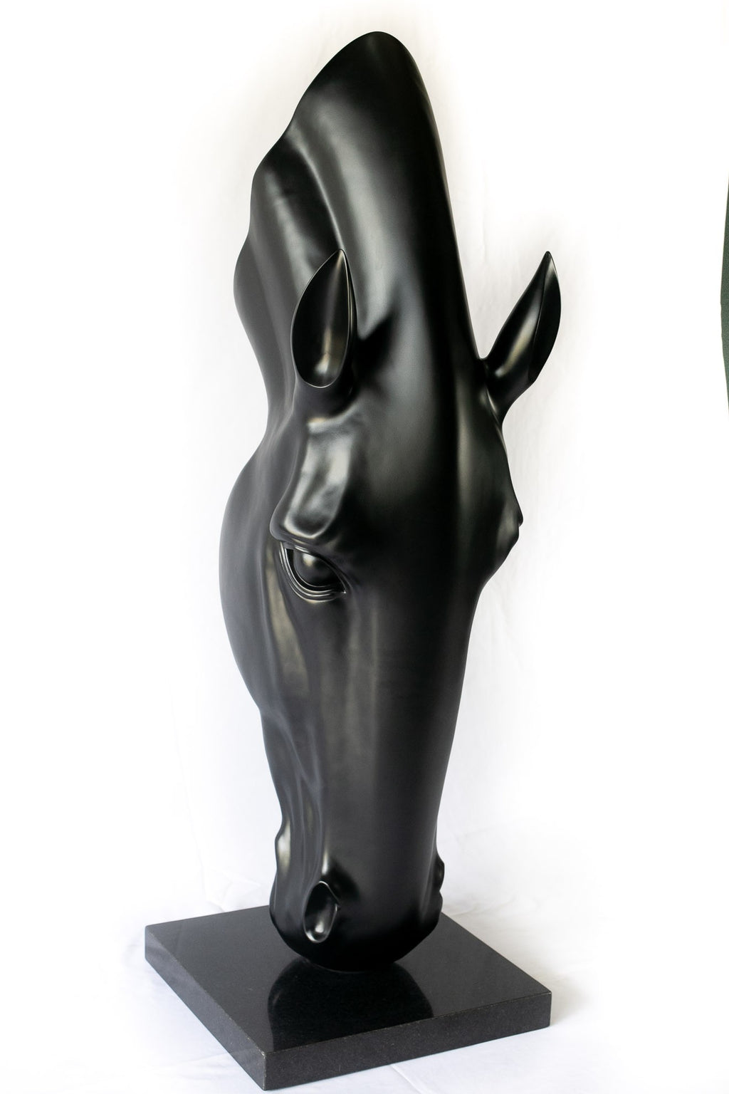 Ebony Horse Head Sculpture