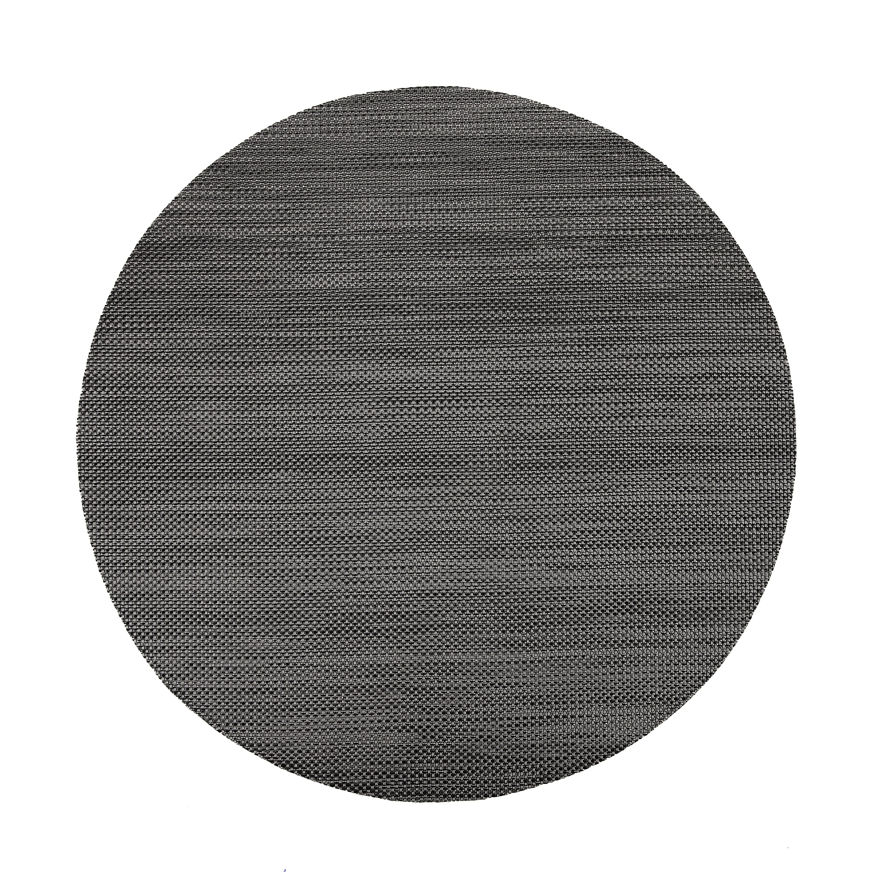 Round Plastic Place-mat (Blackish)