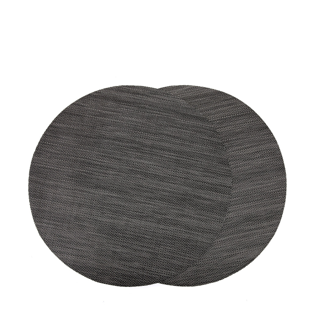 Round Plastic Place-mat (Blackish)