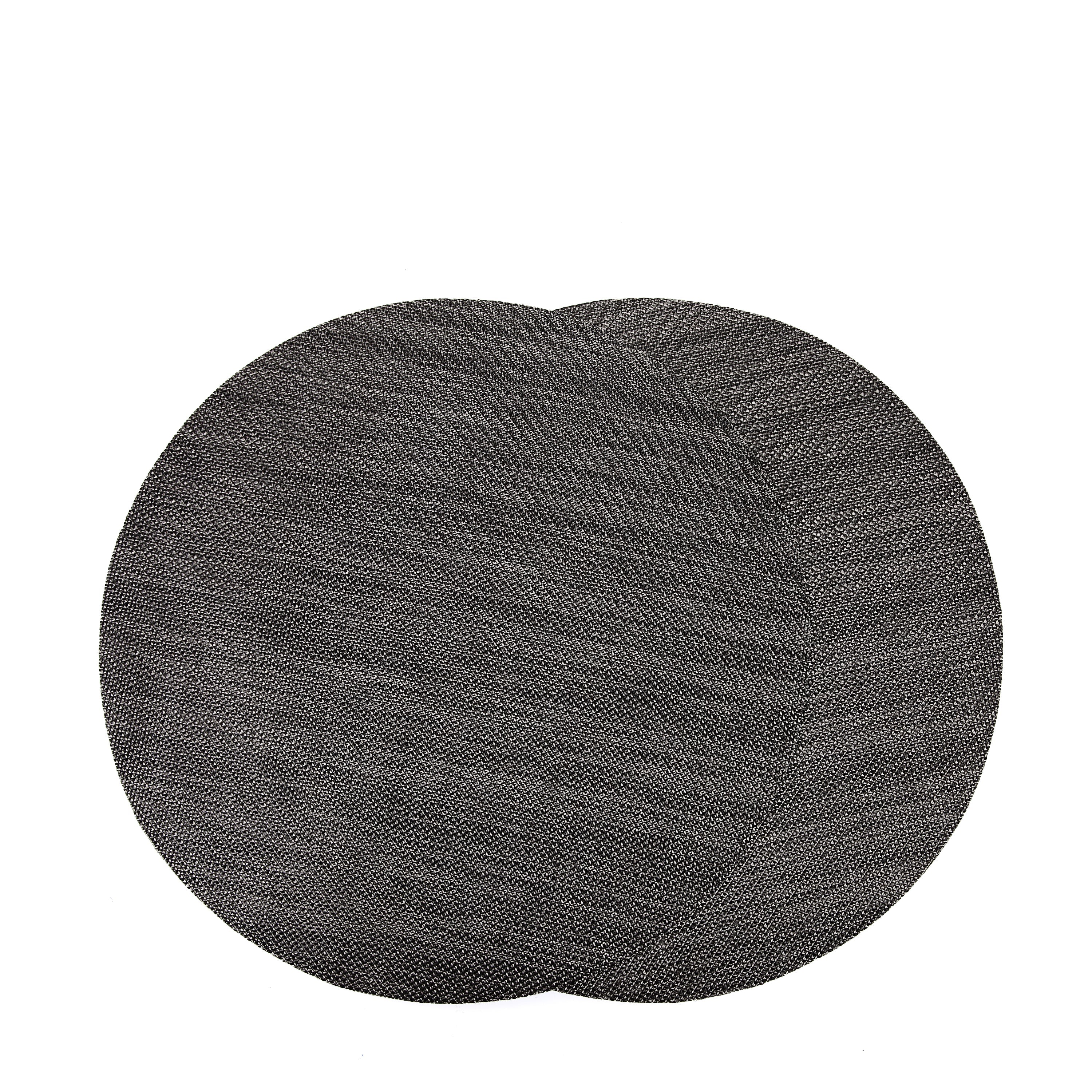 Round Plastic Place-mat (Blackish)