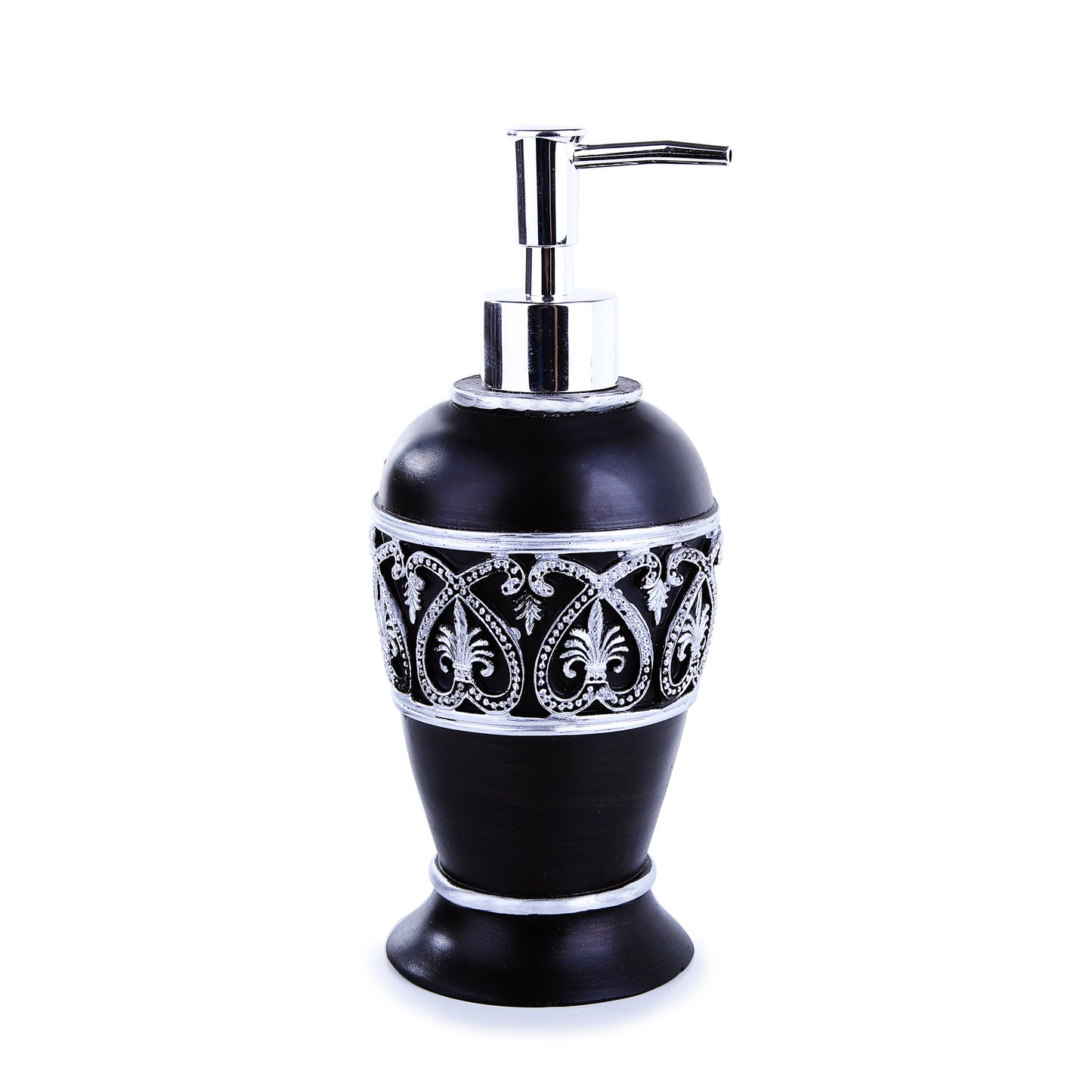 Black Royal Embroidered Resin Bath Accessory