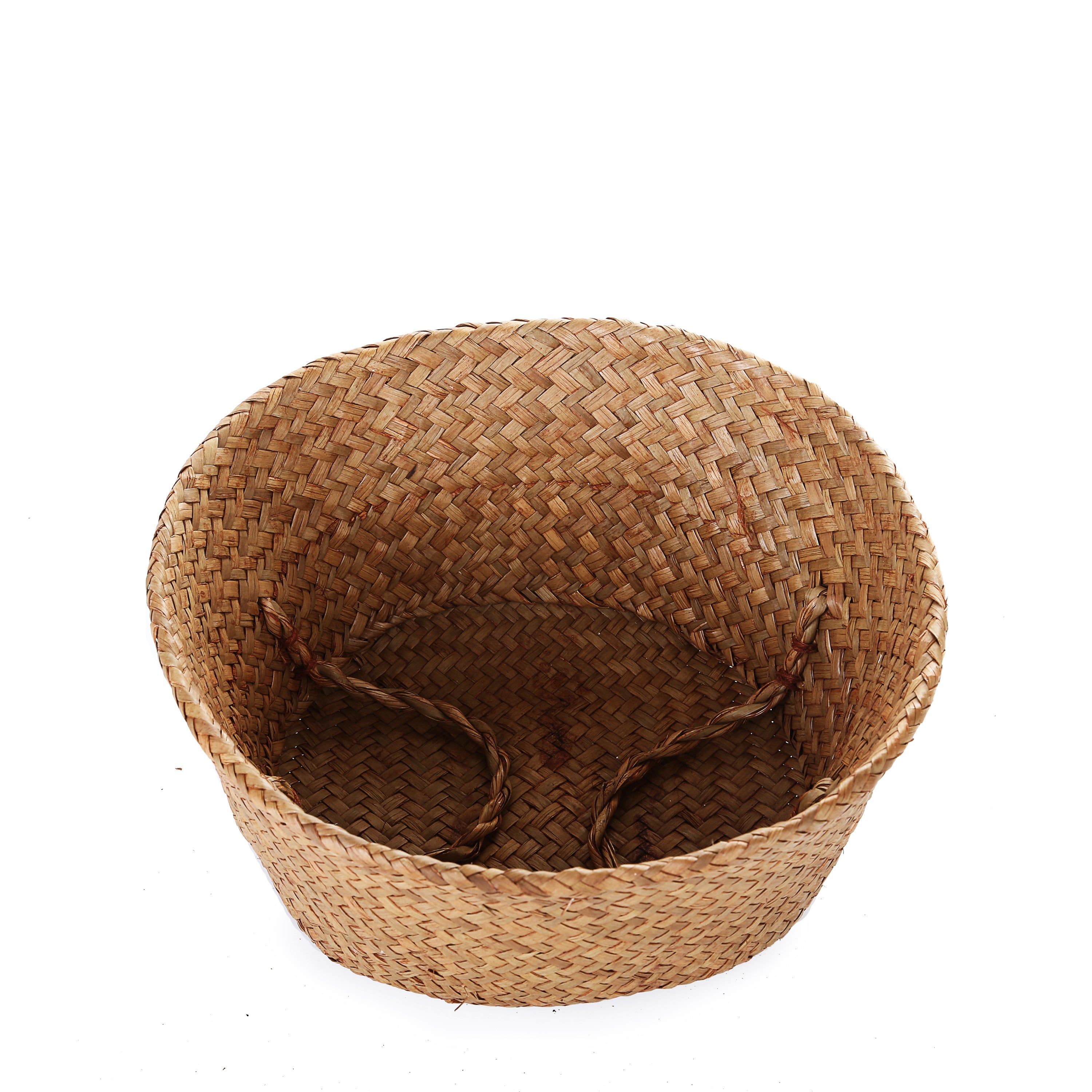 Fold-able Bohemian Sea Grass Basket