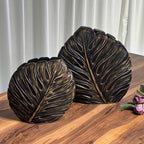 Vintage Leaf Vase II (Set Of 2)