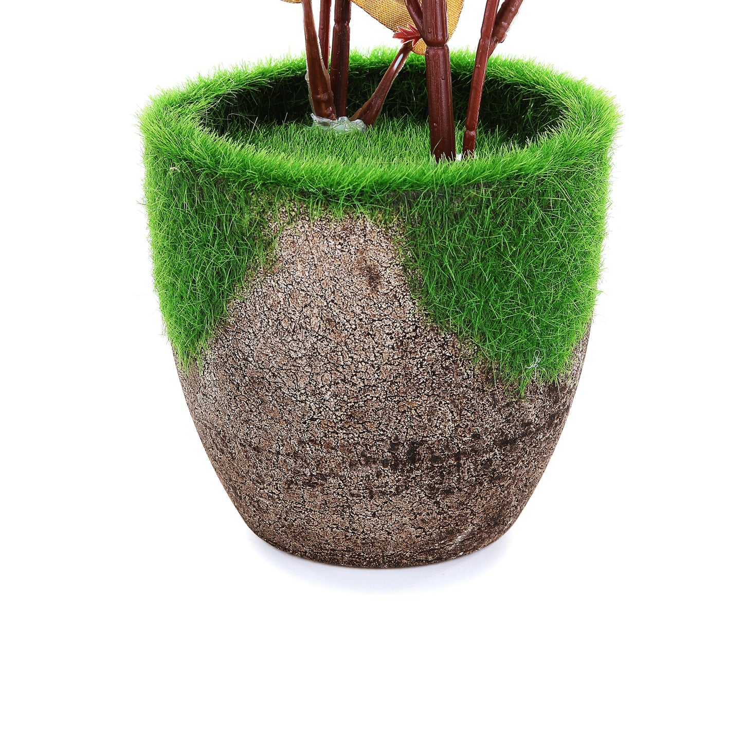 Coconut wooden Pot & Planter( autumn orange)