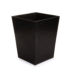 Leather Basket with Tissue Box