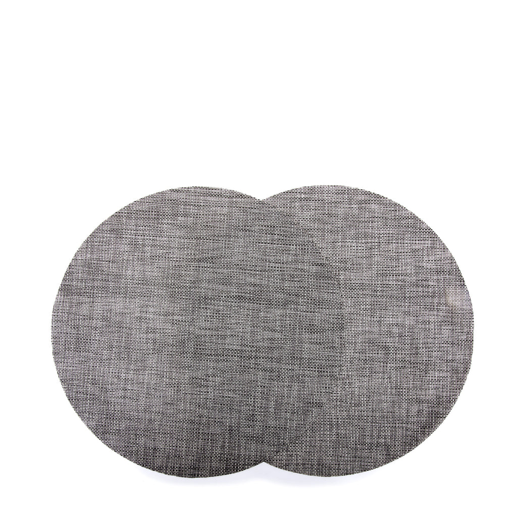 Round Plastic Place-mat (Dark Gray)
