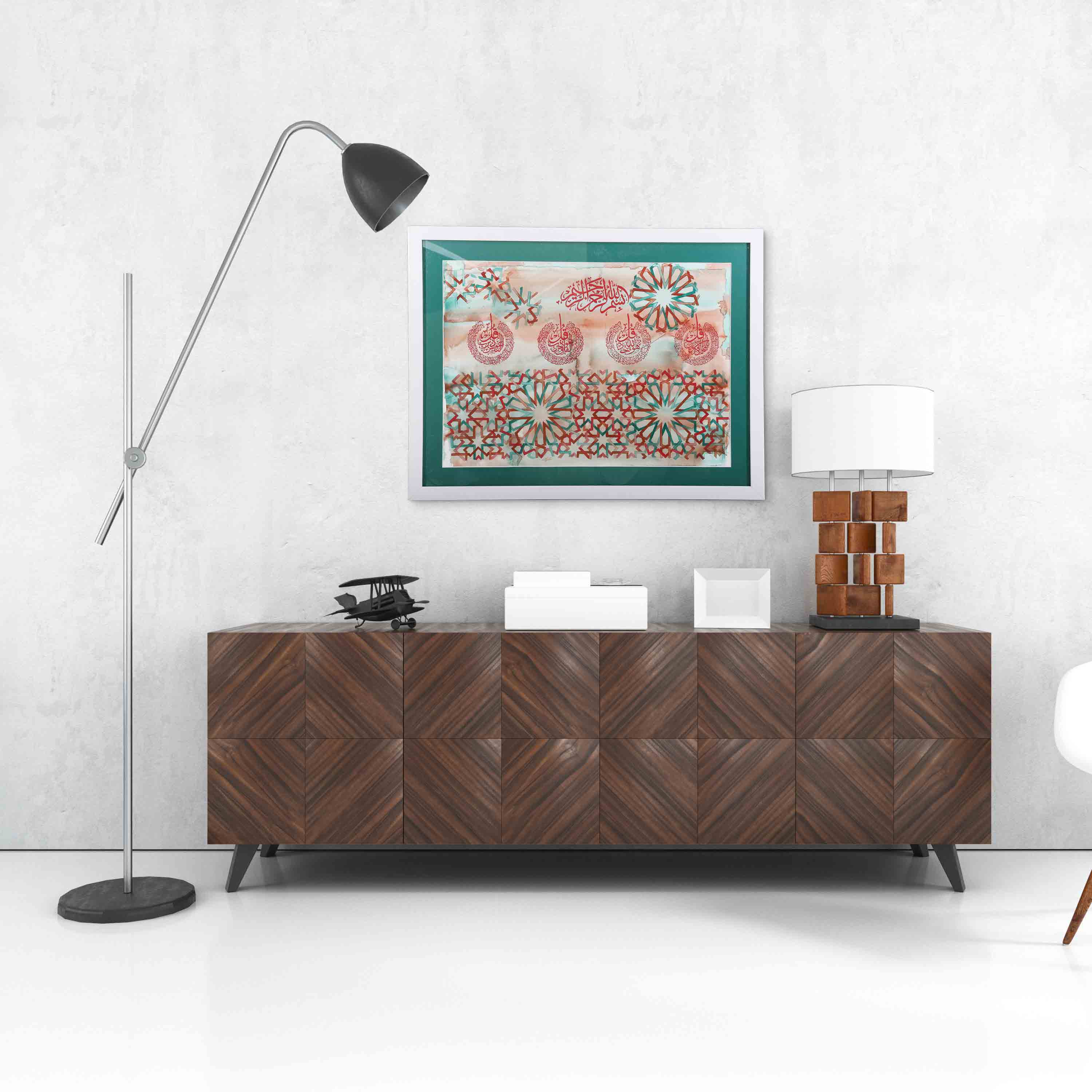 4-Qul  Hand Painted Wall Scenery