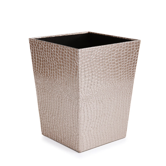 Leather Basket with Tissue Box