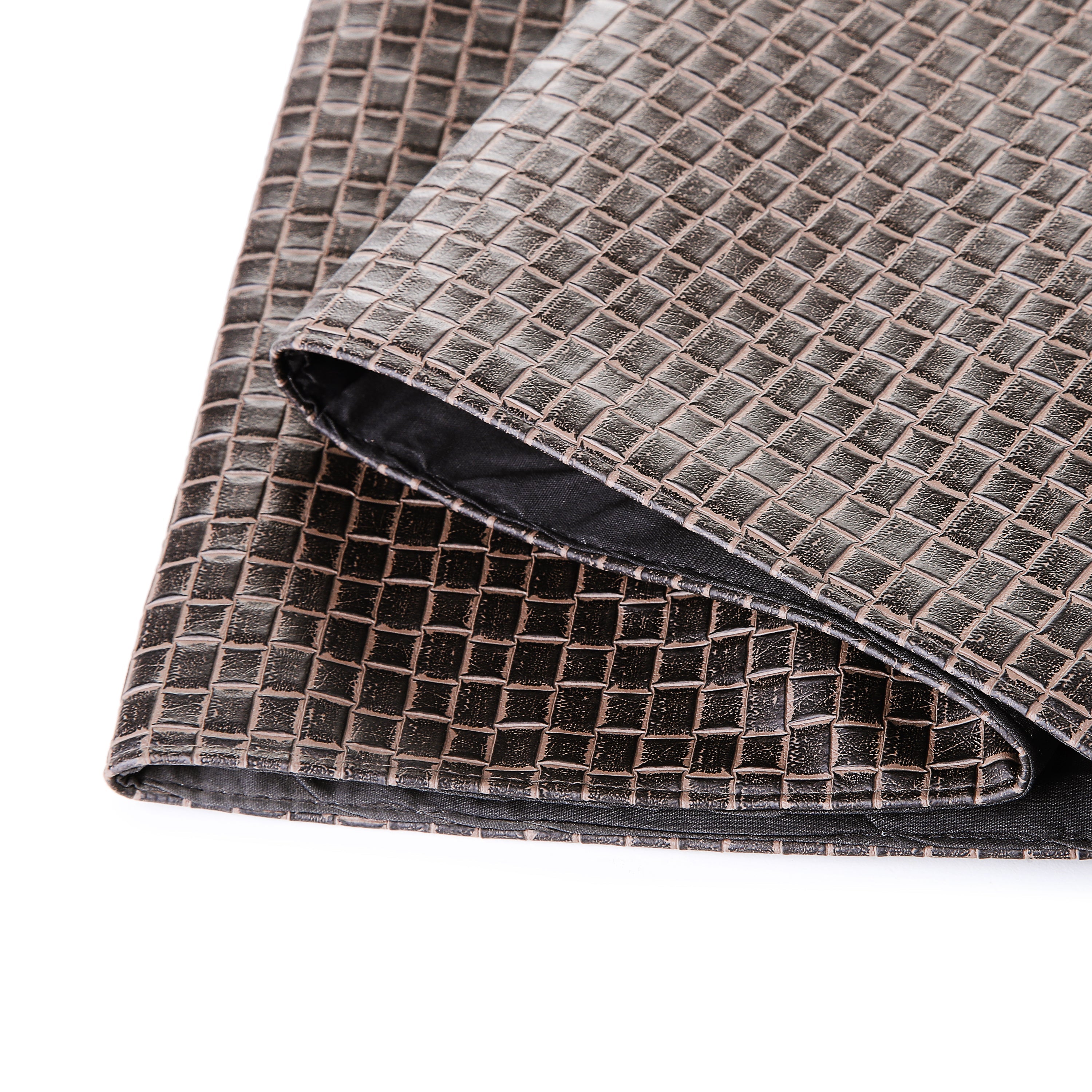 Square Design Table Runner (Dark Brown)
