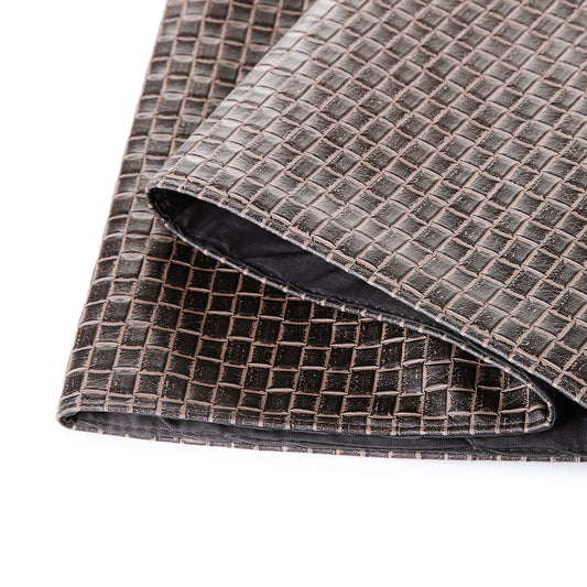 Square Design Table Runner (Dark Brown)
