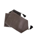 Square Design Table Runner (Dark Brown)