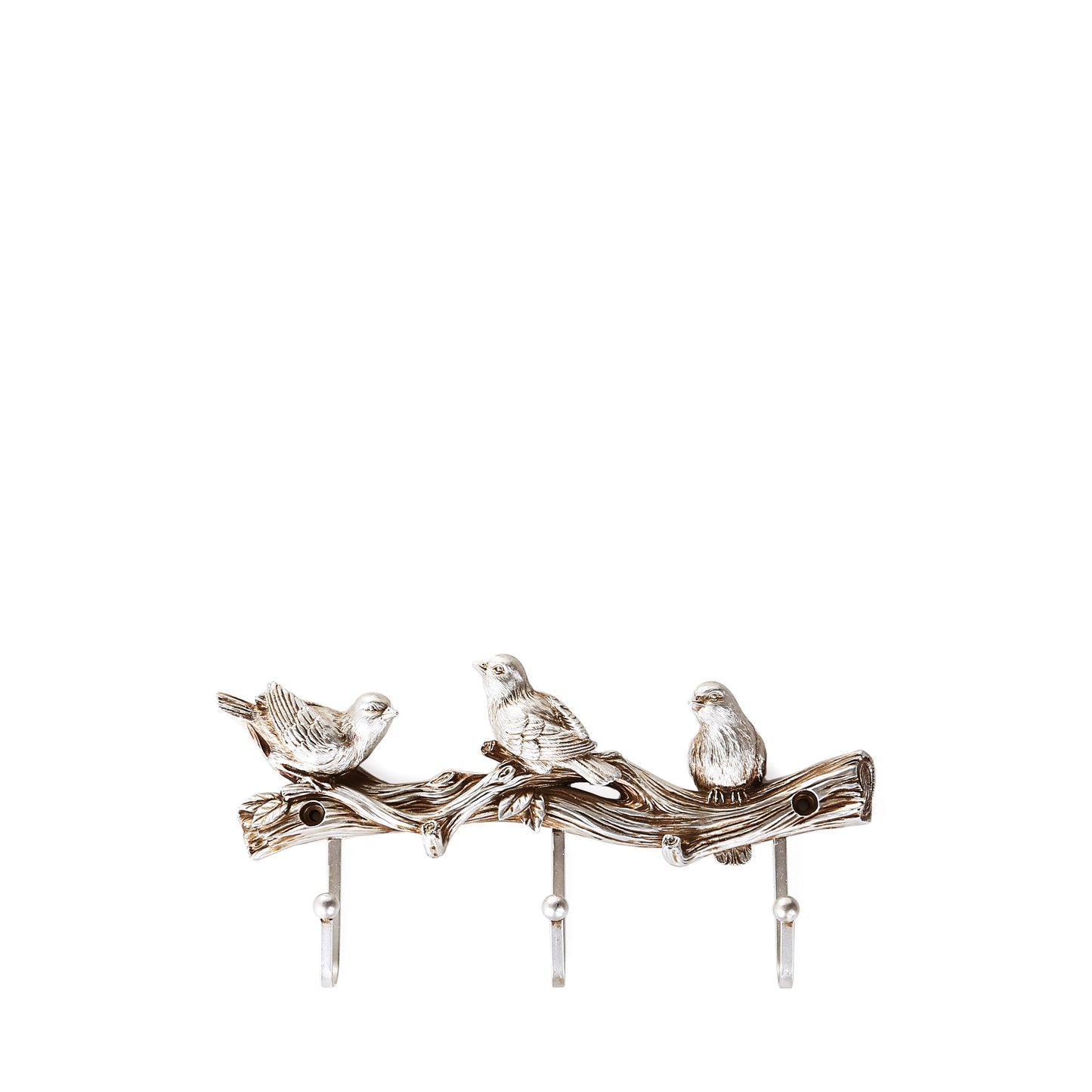 Sparrow Design Wall Key Holder (Silver)