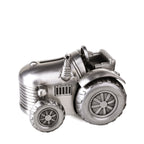 Silver Tractor Money Box