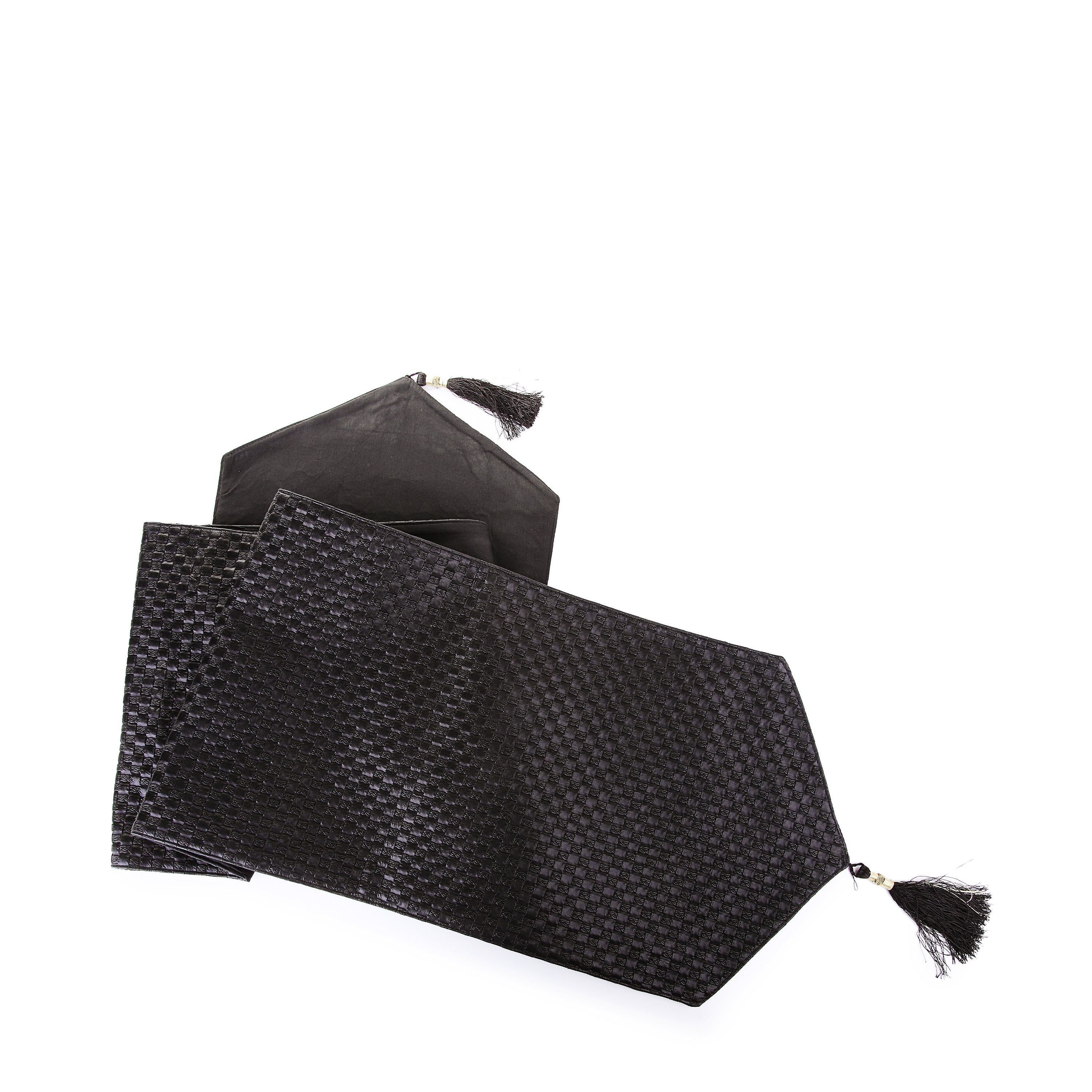Square Design Table Runner (Black)