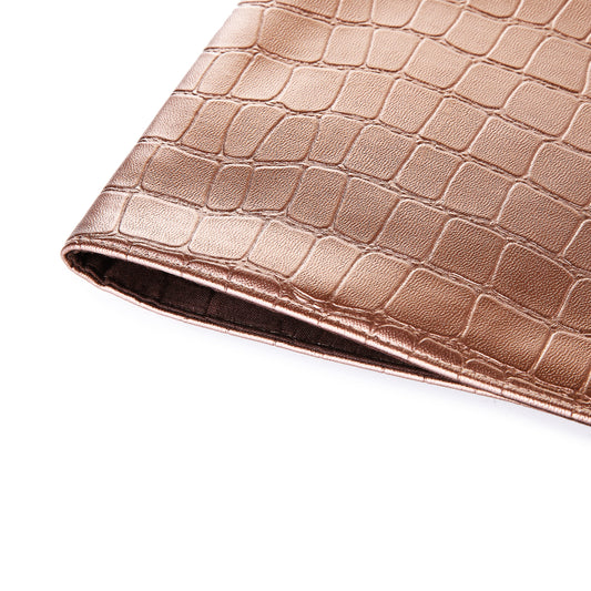 Square Block Table Runner (Shiny Brown)