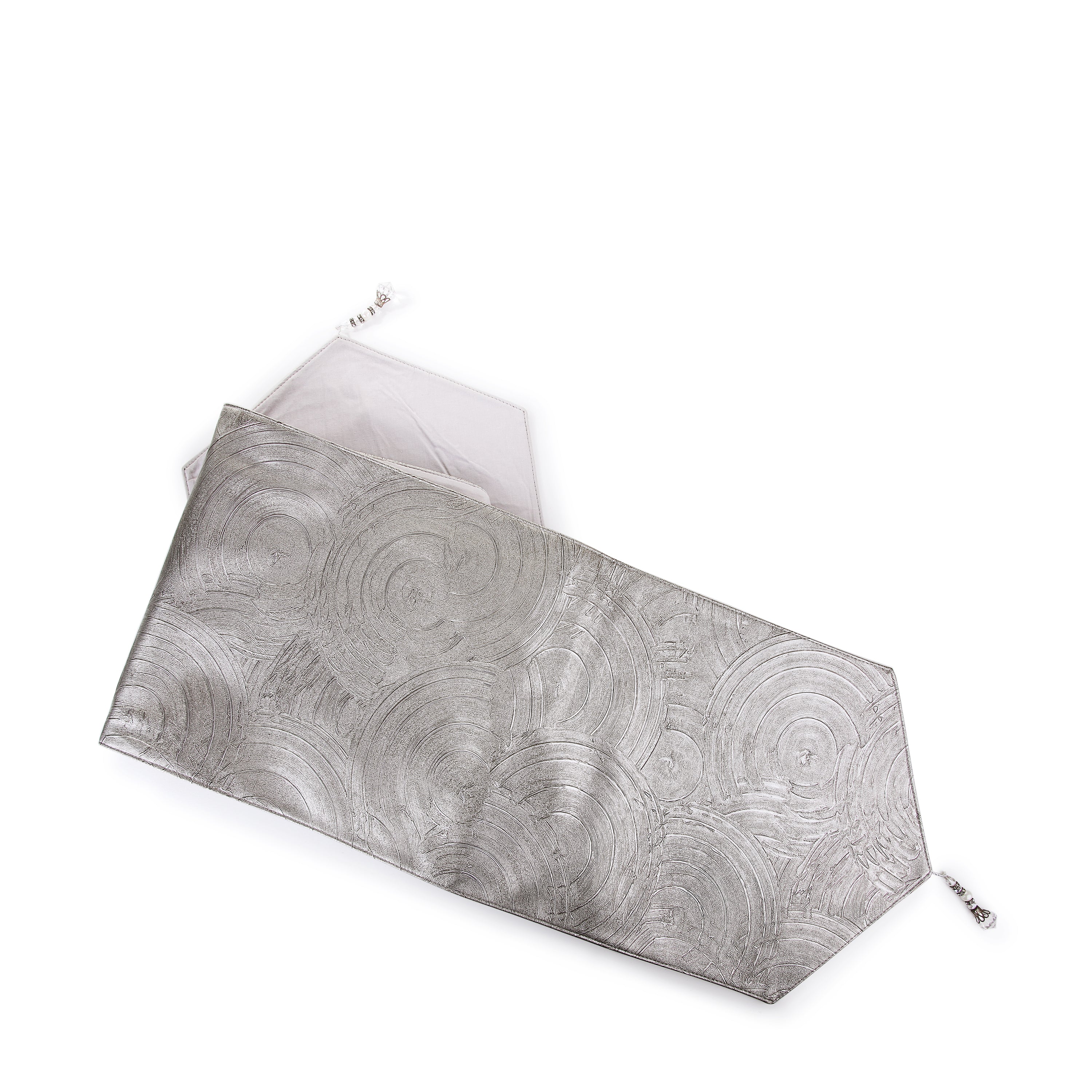 Silver Circle Table Runner