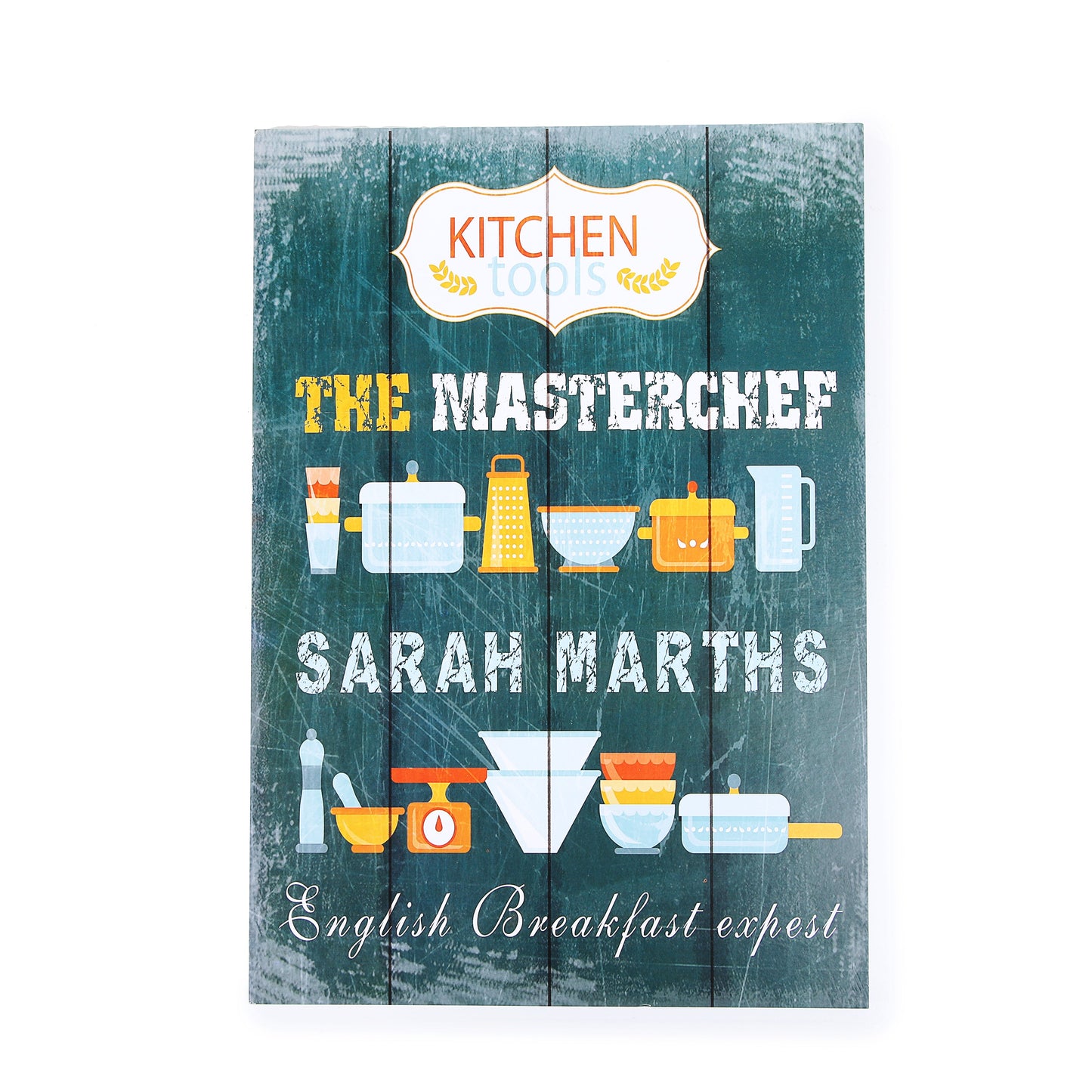 Printed Retro Wall Board (MASTER CHEF)