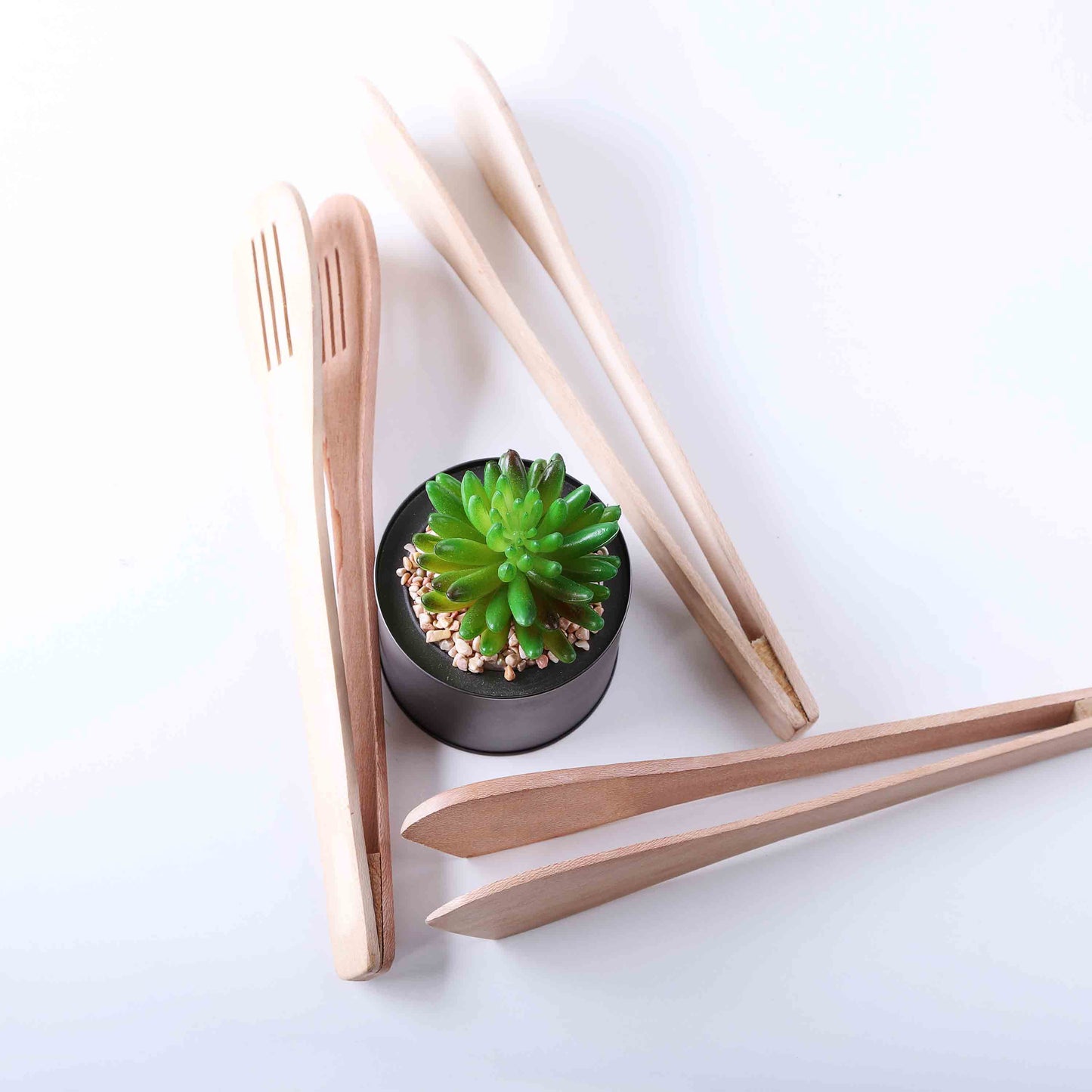 Wooden Premium Cooking Tong Set