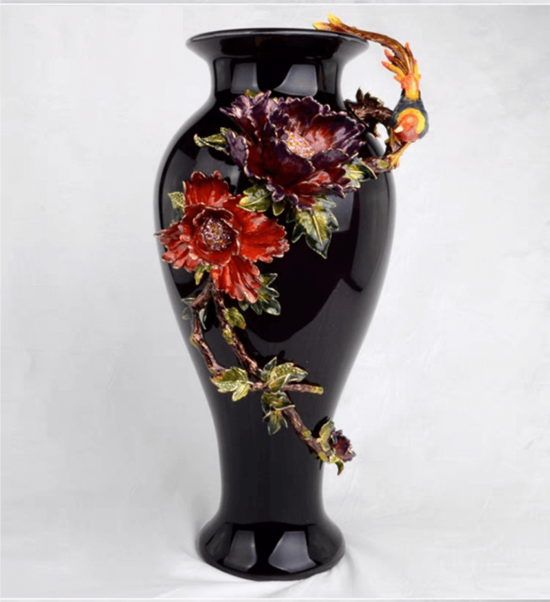 Enamel Tabletop Vase