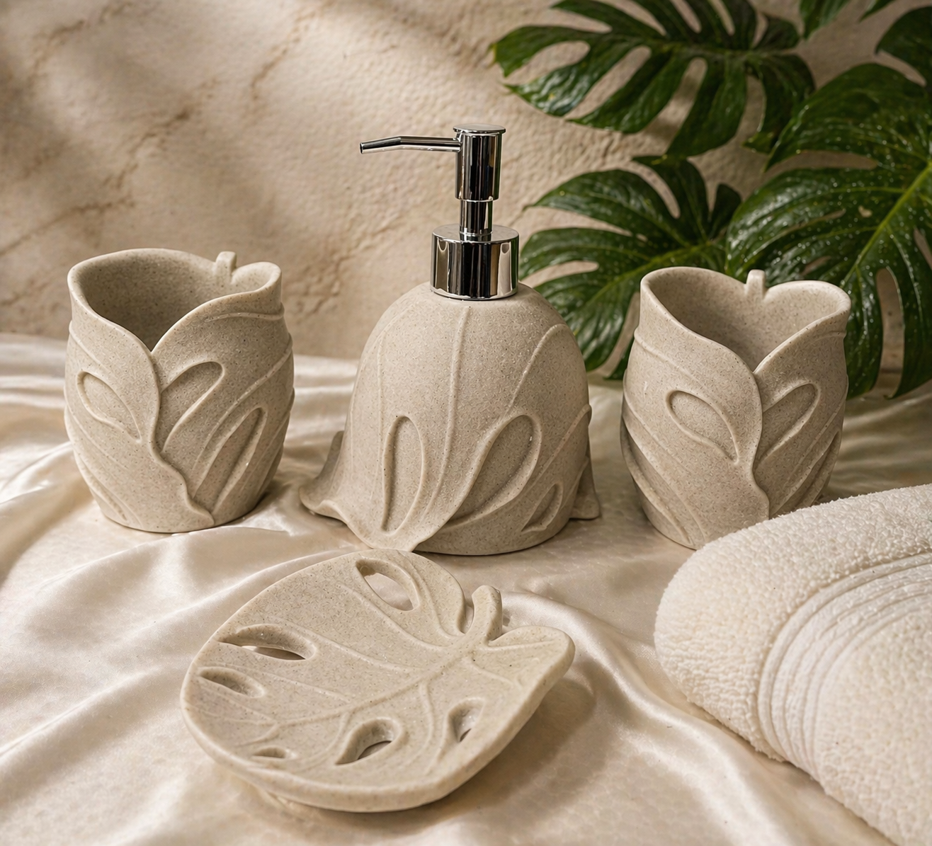Elysian Leaf Bathroom Set