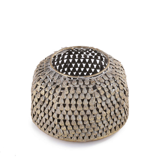 Rusted Brass Candle Holder