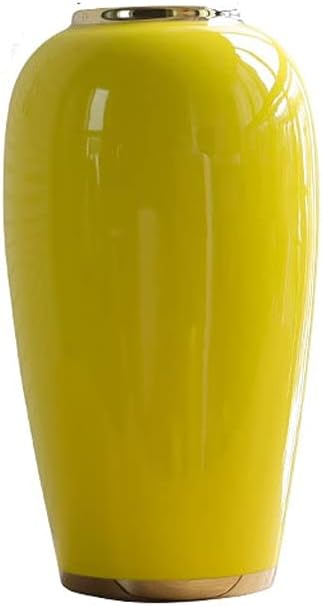 Glass Flower Vase - Yellow (Set of 2)