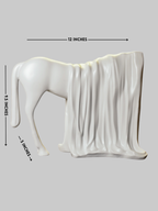 Draped Horse Sculpture