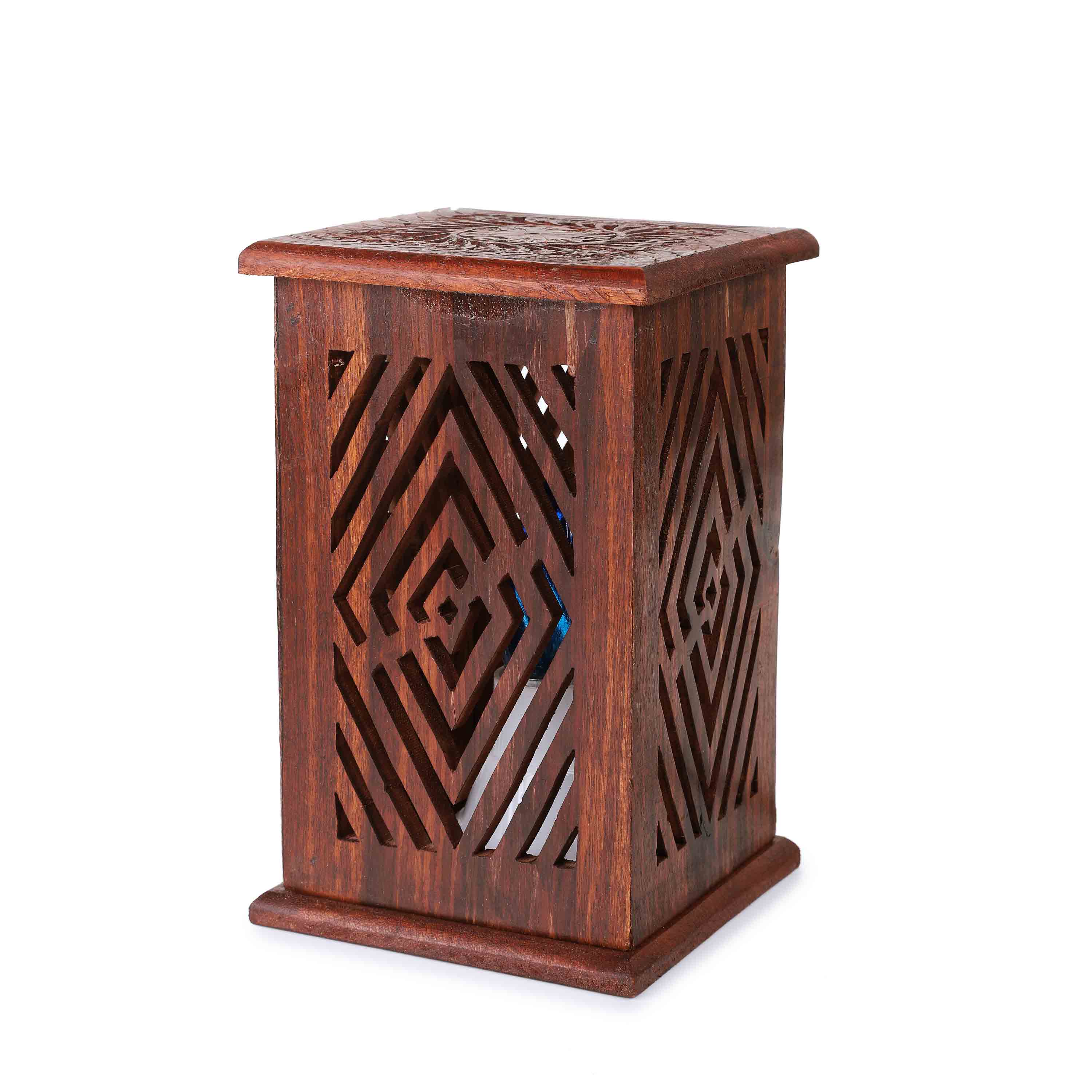 Wooden Hand Carved Lamps