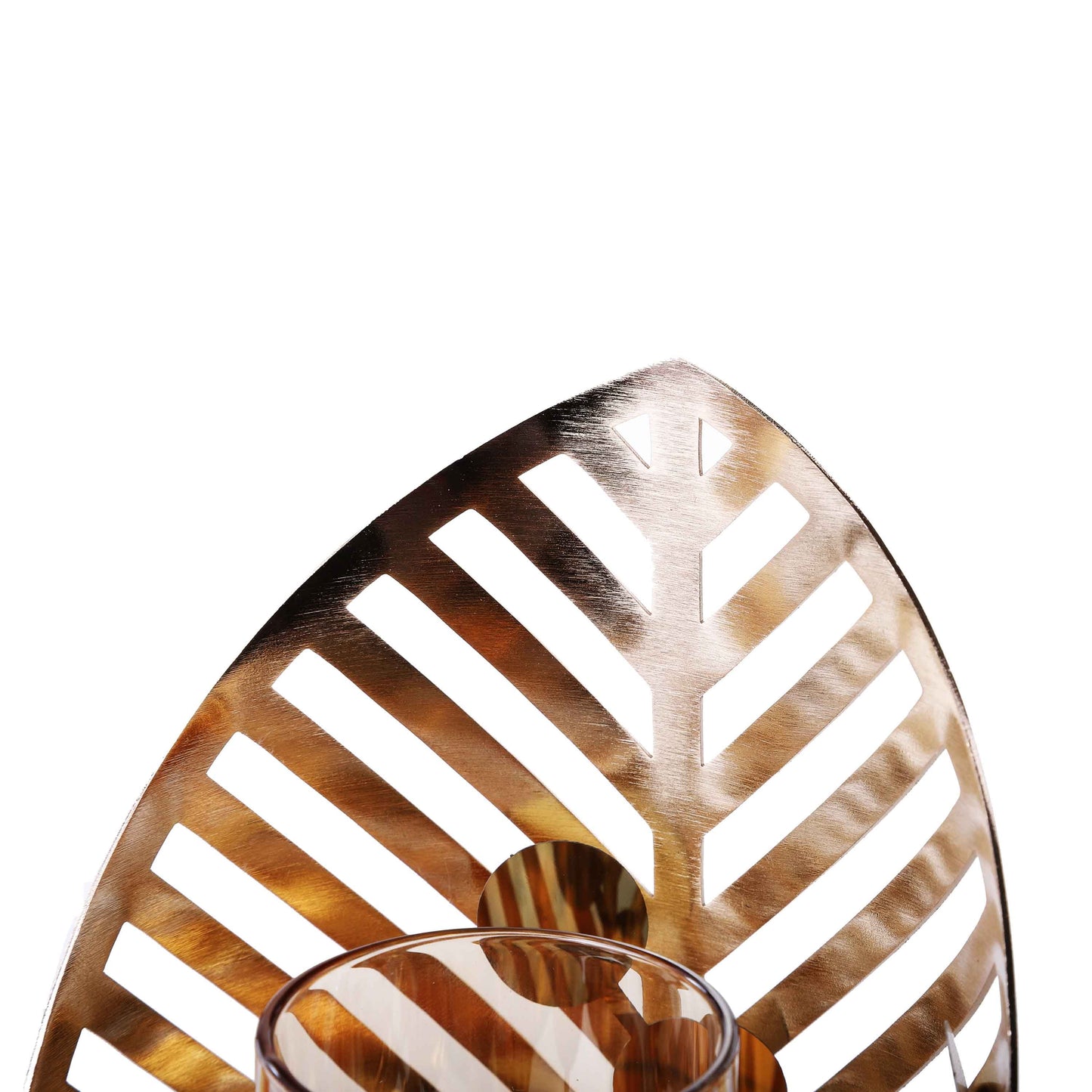 Curved Leaf Candle Holder
