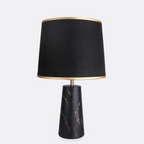 Striated Gold Metal Luxe Lamp
