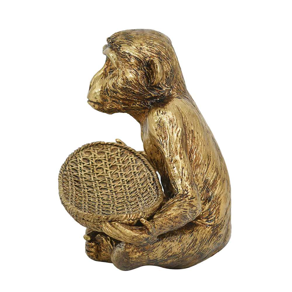 Vintage Monkey Sculpture Tray