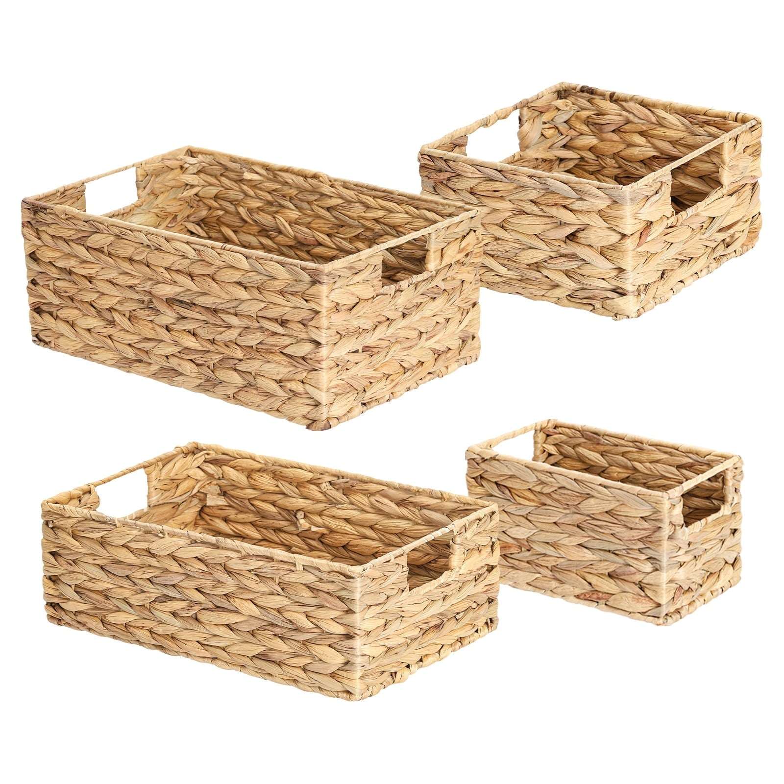 Jute Rectangle Baskets (Set Of 4)