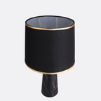 Striated Gold Metal Luxe Lamp