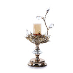 Single Thread of Crystal Candle Holder