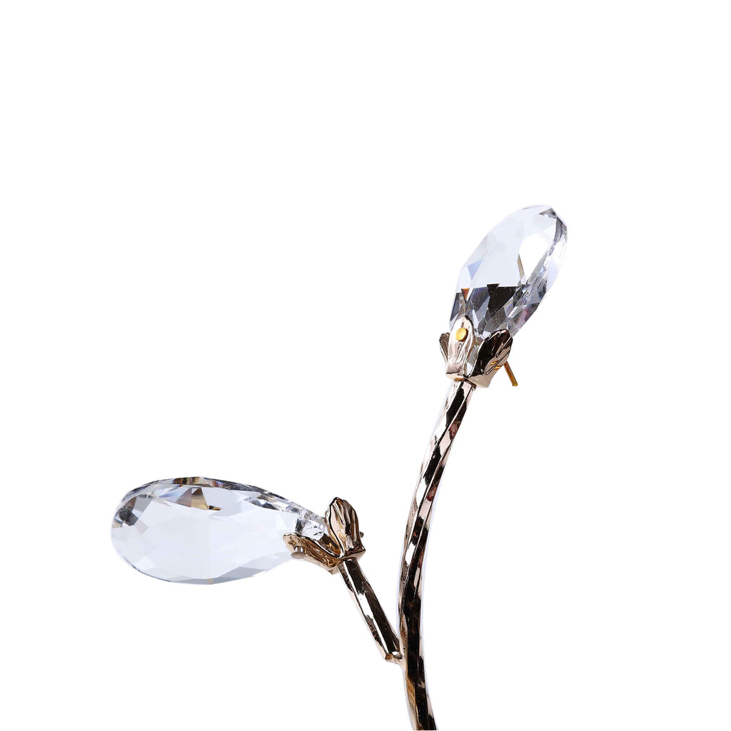 Single Thread of Crystal Candle Holder