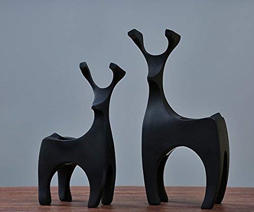 Modern Deer Design Nordic Style Statue (Set Of 2)